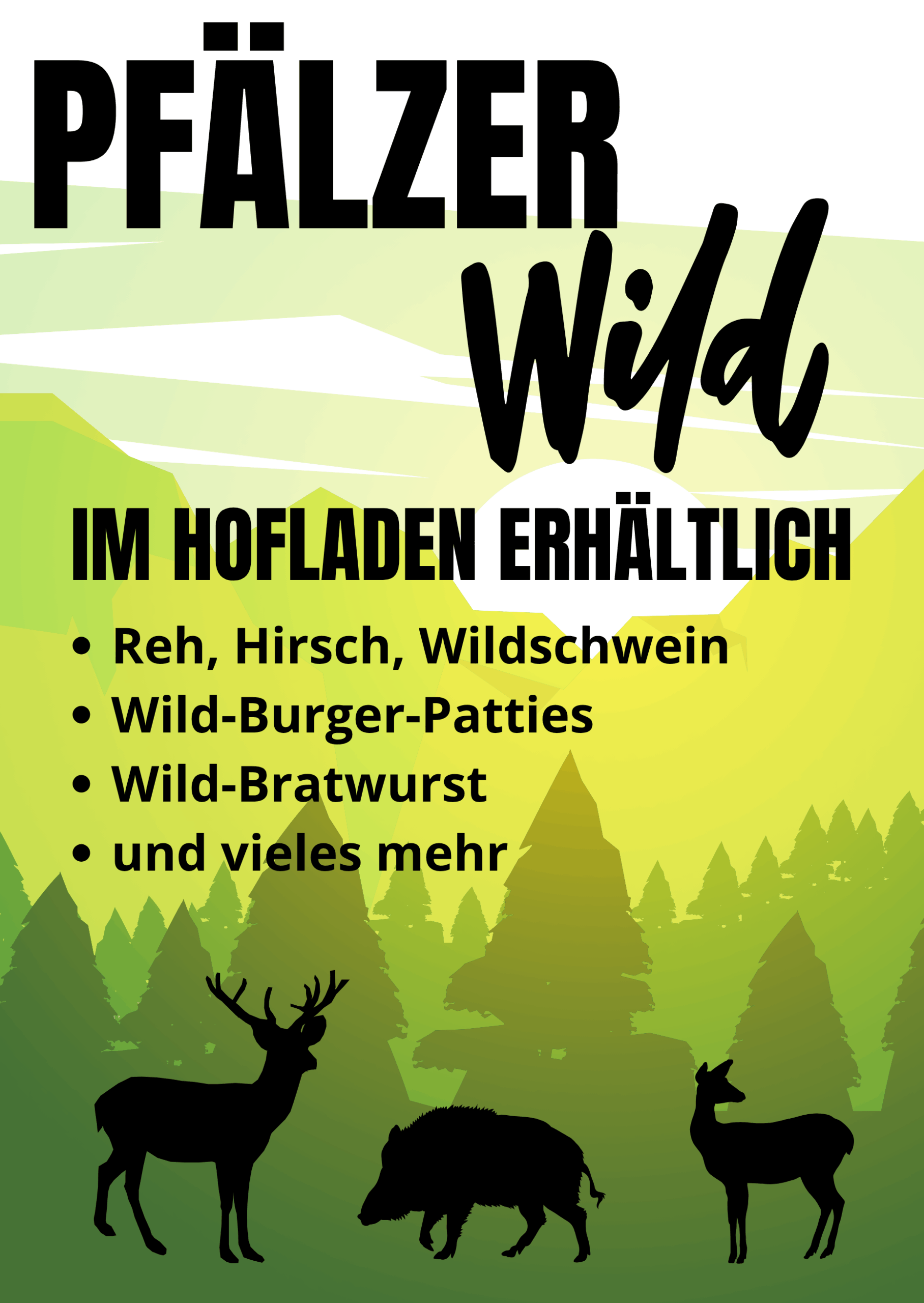 Pfälzer Wild im Hofladen erhältlich